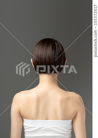 Beauty image Back view No face Beauty image Back view No face 105372817