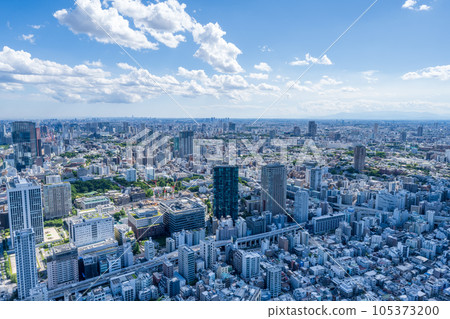 鳥瞰東京大城市的清爽藍天和摩天大樓 | 東京 鳥瞰東京大城市的清爽藍天和摩天大樓 | 東京 105373200
