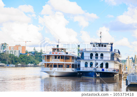 Brisbane, Australia - May 5, 2022: River boats 105373418