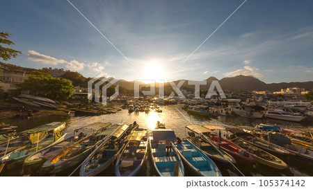July 24 2023 destination for various types of vessels, ships, boats and yachts, 105374142