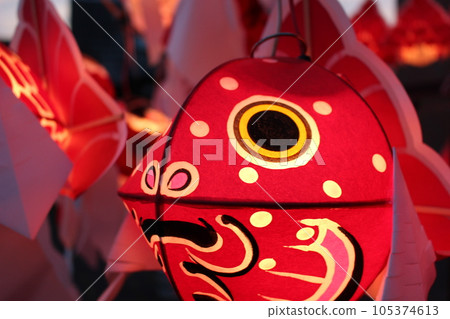 Neputa金魚燈籠“白牆街景”山口縣柳井市觀光 105374613