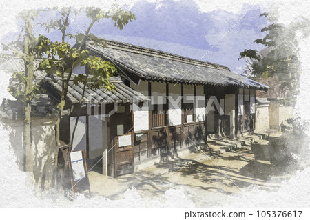 Watercolor style Ato Hakukai Memorial Park Ato Hakukai Former Residence Asakuchi City, Okayama Prefecture Watercolor style Ato Hakukai Memorial Park Ato Hakukai Former Residence Asakuchi City, Okayama Prefecture 105376617
