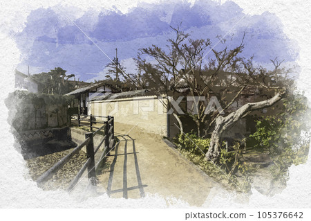 水彩風格阿藤博海紀念公園阿藤博海故居岡山縣淺口市 水彩風格阿藤博海紀念公園阿藤博海故居岡山縣淺口市 105376642