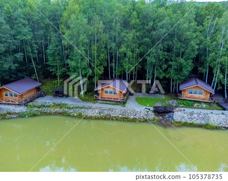 The ski base is in autumn. The ski base is in autumn. 105378735