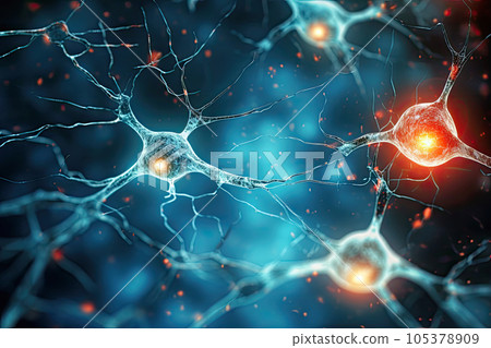 Nerve cells that send and receive neurotransmitters 105378909