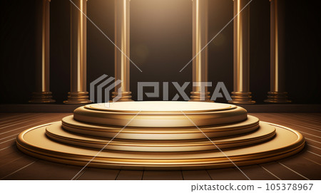 3d luxury podium for your luxury product. 105378967