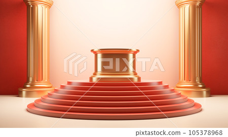 3d luxury podium for your luxury product. 105378968