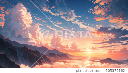 The madder sky and clouds 105379162