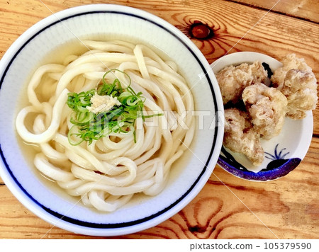 Kagawa tempura udon noodles Kagawa tempura udon noodles 105379590