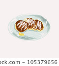 pancake drawn with crayons 105379656