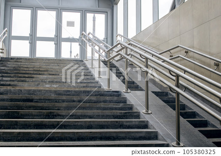 Steps and ramp in the underpass closeup Steps and ramp in the underpass closeup 105380325