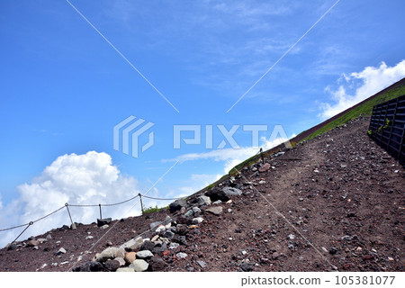 Mt.Fuji Trail Yoshida Route 6th to 7th Station Scenery Climbing Mt.Fuji 105381077
