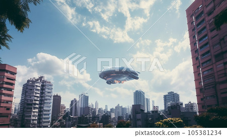 Invaders from space came over the big city Invaders from space came over the big city 105381234