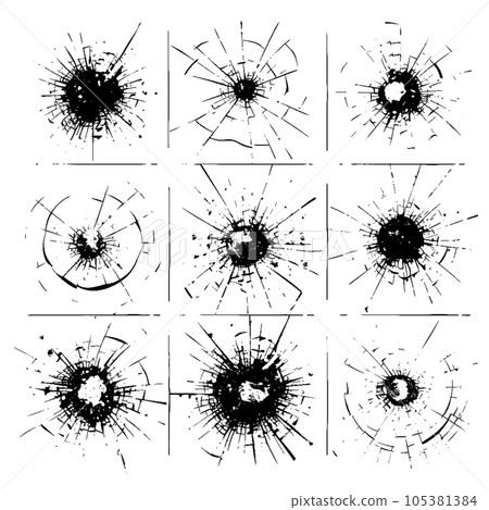 Various bullet pattern collection 105381384