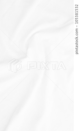 Organic Fabric cotton backdrop White linen canvas crumpled natural cotton fabric Natural handmade linen top view background  organic Eco textiles White Fabric linen texture 105381532