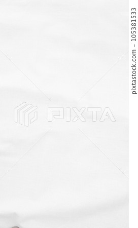 Organic Fabric cotton backdrop White linen canvas crumpled natural cotton fabric Natural handmade linen top view background  organic Eco textiles White Fabric linen texture 105381533