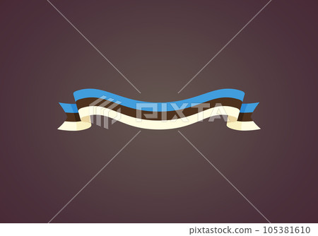 Ribbon with flag of Estonia Ribbon with flag of Estonia 105381610
