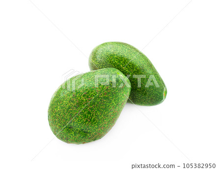 avocado on white background 105382950
