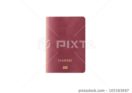 Close up of blank passport isolated Close up of blank passport isolated 105383697