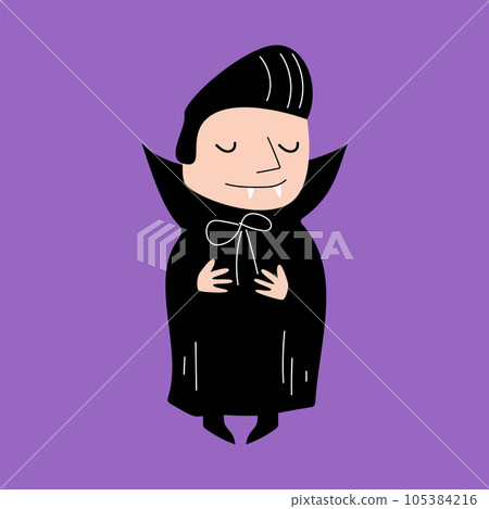 Dracula . Halloween cartoon characters . Vector . Dracula . Halloween cartoon characters . Vector . 105384216