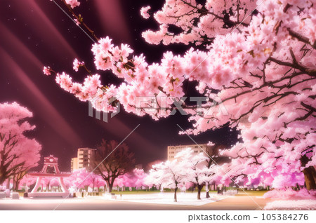AI圖像夜櫻 AI圖像夜櫻 105384276