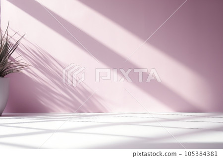 empty pastel purple background for product presentation with shadow and light from windows empty pastel purple background for product presentation with shadow and light from windows 105384381