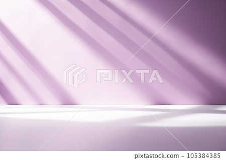 empty pastel purple background for product presentation with shadow and light from windows empty pastel purple background for product presentation with shadow and light from windows 105384385