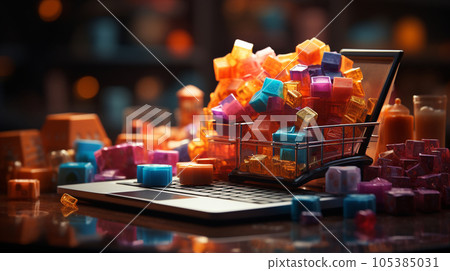 網上商店的圖像 105385031