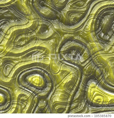 Fantastic seamless pattern of alien interiors on yellow  background 105385870
