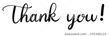 Thank you handwriting Thank you handwriting 105386124