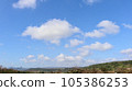 summer blue sky white clouds nature 105386253