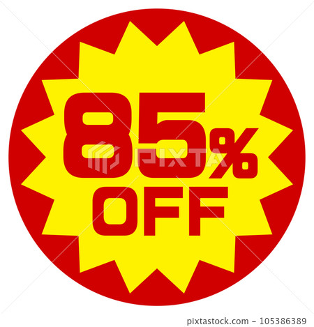 85% 折扣貼紙 105386389
