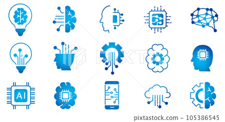 人工智能圖標圖像 105386545