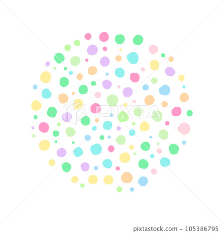A background with colorful shapes of various sizes as a pattern. A background with colorful shapes of various sizes as a pattern. 105386795