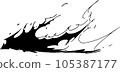 superhero power blast comic action effect drawing lines 105387177