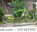 Stylish green bicycle 105387997