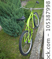 Stylish green bicycle 105387998