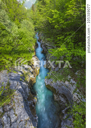 Great Soca Gorge (Velika korita Soce), Triglavski national park, Slovenia 105389077