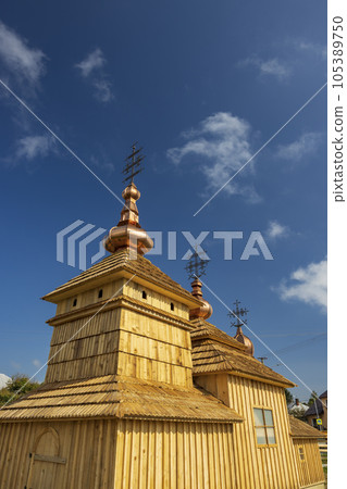 Model of wood church, Nizna Polianka, Slovakia Model of wood church, Nizna Polianka, Slovakia 105389750