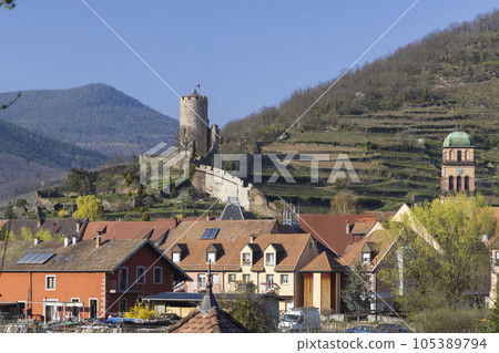 Kaysersberg castle, Chateau de Kaysersberg, Alsace, France 105389794