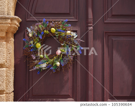 travel to city of Lindos on island of Rhodes, Greece 105390684