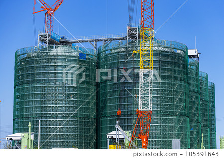 生物質發電廠施工現場 生物質發電廠施工現場 105391643