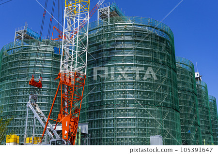 Construction site of biomass power plant 105391647