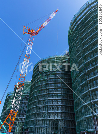 Construction site of biomass power plant 105391649