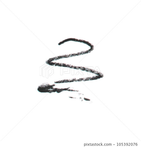 Vector black Liner or marker texture set eye pencil Vector black Liner or marker texture set eye pencil 105392076