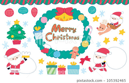 聖誕款待插畫素材集 聖誕款待插畫素材集 105392465