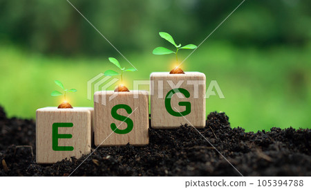 ESG concept for environment, society and governance in sustainable. business responsible environmental. 105394788