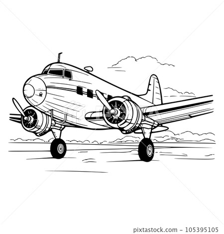 Plane coloring pages drawing for kids Plane coloring pages drawing for kids 105395105
