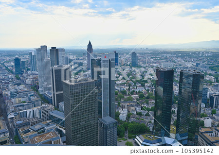 Cityscape of Frankfurt seen from the Main Tower / Germany 105395142