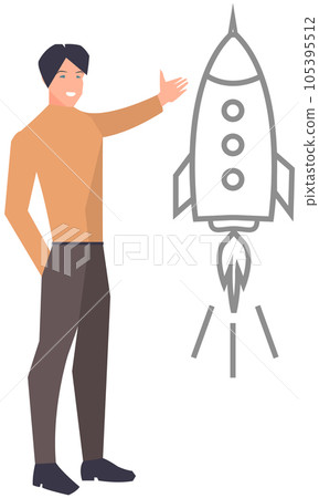 Businessman working with strategy planning. Startup launch of new business project development 105395512